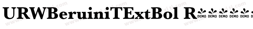 URWBeruiniTExtBol R字体转换